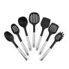 Non Stick Cookware Kitchen Utensils Tool with Stainless Steel Handle Silicone Set 7 Pieces Heat-Resistant Cooking Utensils Set Kitchenware