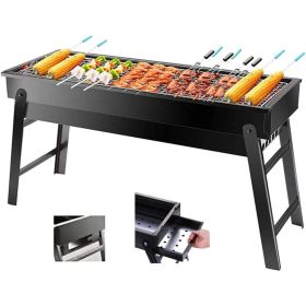 Barbecue Stove Portable Foldable Outdoor Grill Charcoal BBQ Grill Patio Camping Picnic Burner Portable Household