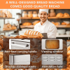 PSMBF009 19in1 Automatic Bread maker 650W toaster 2.8 inch LED gluten free 2 lbs 1.5 lb 1 lb American bread, French bread