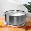 SOGA Stock Pot 14L Top Grade Thick Stainless Steel Stockpot 18/10