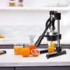 Citrus Pomegranate Juicer Labor-saving Manual Fruit Juicer Press Fruit Squeezer with Stable Non-slip Base, Black