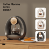 MiniQ Portable American coffee machine White 2in1 semi-automatic coffee machine 1400W drip coffee machine coffee powder 20g optional powder holder or