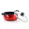 Better Chef 2-Quart Metallic Red Aluminum Dutch Oven with Glass Lid