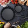 3 Skillet Bundle 6 inches and 8 inches with 10 inch Set of 3 Cast Iron Frying Pans Non-Stick Oven Safe Cookware Heat-Resistant Frying Pan--No shipment