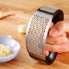 Garlic Press Rocker;  Stainless Steel Garlic Crusher Chopper Mincer Squeezer