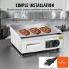 VEVOR Commercial Electric Griddle, 1700W Countertop Flat Top Grill, 122¬∞F-572 ¬∞F Adjustable Temp